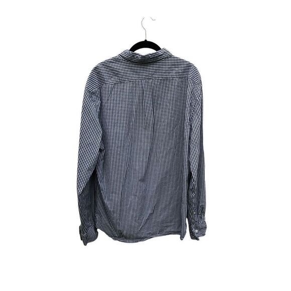 J Crew Size XXL (2XL) Slim Fit button down Navy and White Checked - Picture 2 of 3